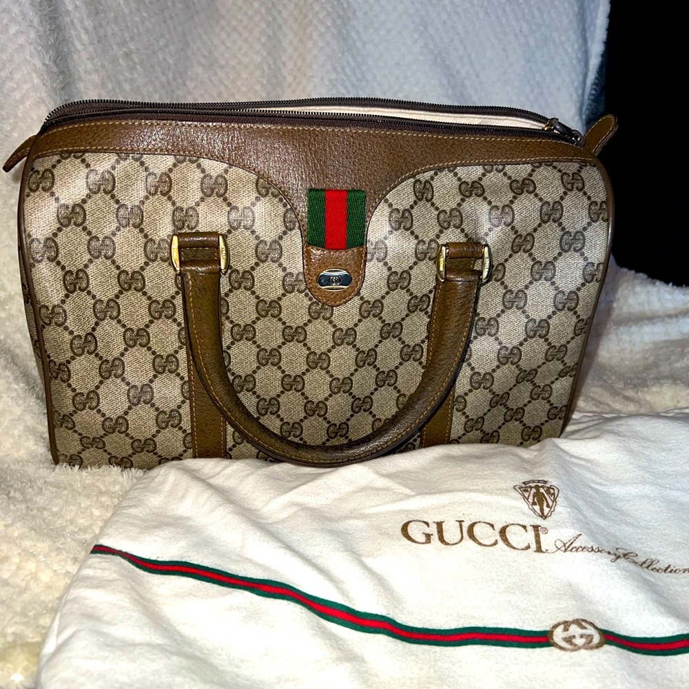 GUCCI BOSTON BAG 1980’s VINTAGE! 100% Authentic